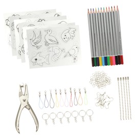 COHEALI 1set Shrink Kit Creative Heat Shrink Art Material for Handmade Crafts Teaching Decorations for Boys and Girls and Adults Easy to Use