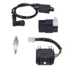 Ignition Coil 6Pin CDI Voltage Regulator Spark Plug Kit for