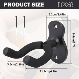 VTYTZZ Guitar holder, guitar holder for the wall, guitar wall mount, guitar wall mount, guitar wall mount, for acoustic guitar, electric guitar, bass, classical guitar