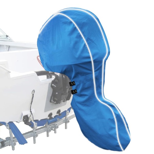 zenicham 600D Fade and Crack Resistant Full Outboard Motor Cover,Heavy-Duty