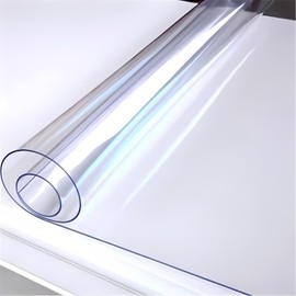 Kate Transparent PVC Reflection Floor Mat Clear Table Protector Desk Pad Cover for Photography,Dining Room,Office 1.5x2m/ 5x6ft