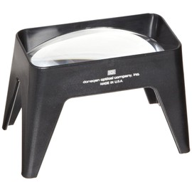 Donegan A-2072 Aspheric Rectangular Stand Magnifier, 3X Magnification, 2" X 4" Lens