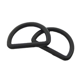 Bluemoona 100 PCS - Plastic D Dee Rings for Webbing Belt Buckles Bag 25mm