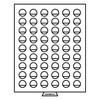 coin box 54 round compartments with 25.75 mm Ø, smoke