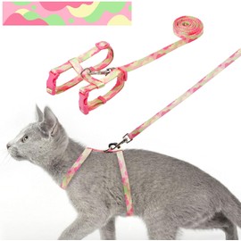 azuza Juego De Arnés Y Correa para Gatos para Caminar Y Viajar Seguros, Arnés para Gatos A Prueba De Escape, Ligero, Suave Y Cómodo, Arnés Ajustable