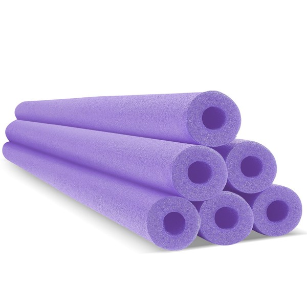Hanaive 6 Pack Pool Foam Noodles Swim Hollow Bright Pool