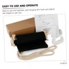 Operitacx Foldable Foot Hammock for Desk Black Foot Sling Office