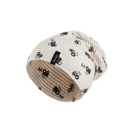 Sterntaler Boys Tractor Printed Beanie Hat, sand