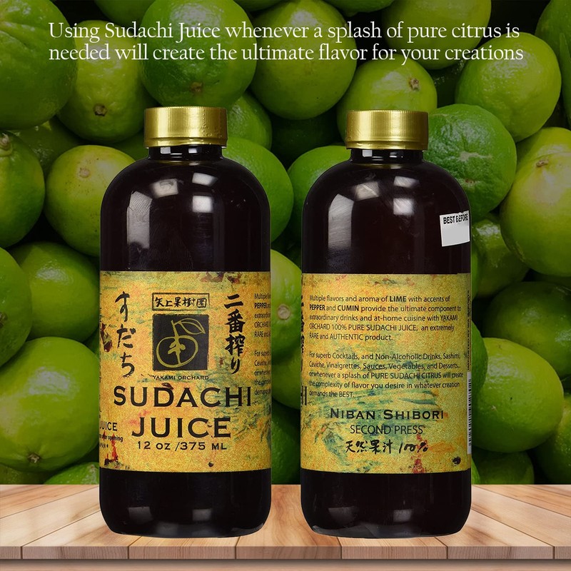 Yakami Orchard 100% Pure Japanese Sudachi Juice, 12 Ounce (Pack