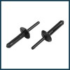TUCKBOLD 30pcs Black Plastic Rivet Bumper Fastener Clip for Car