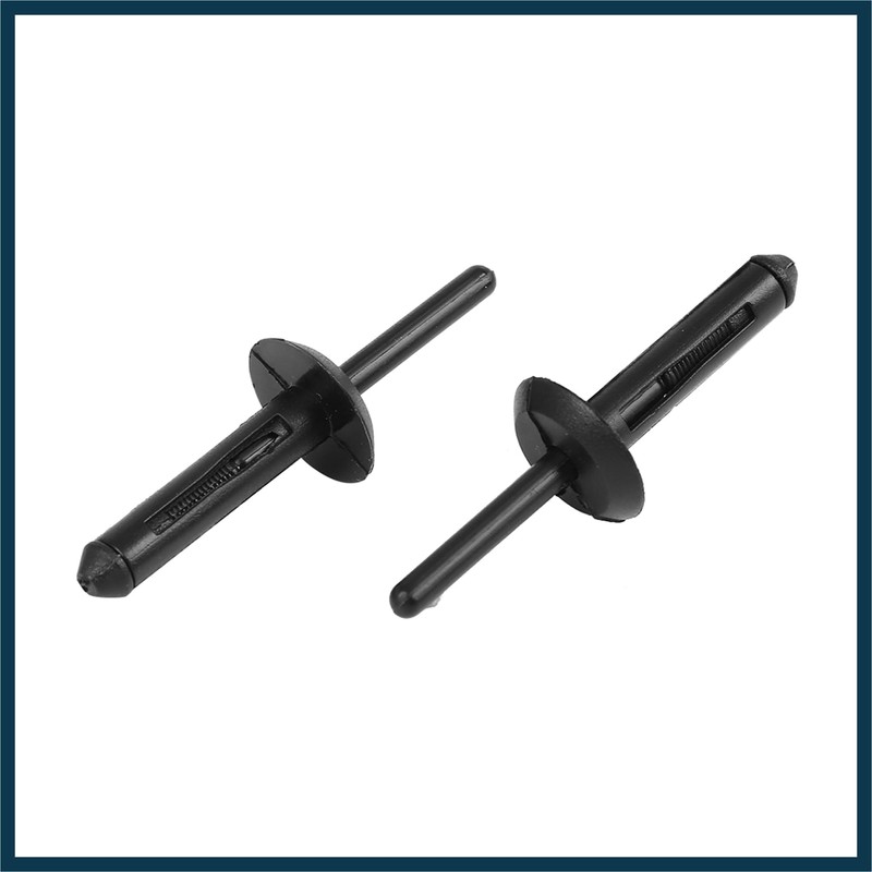 TUCKBOLD 30pcs Black Plastic Rivet Bumper Fastener Clip for Car