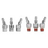 6PCS Stainless Steel Air Hose Fittings 1/4 Inch NPT 360