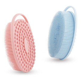 Exfoliante Corporal De Silicona Suave - 2 Piezas (esponja C