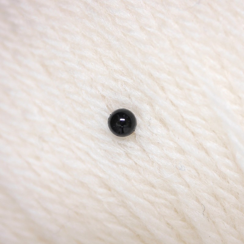 NASKA 7270 Edge 0.1 inch (3 mm), Black, 6 Pieces