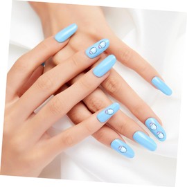 Housoutil 100pcs DIY Nail Art Diamonds Crystal Fairy Stone Nail Drill Glitter Rhinestones for Manicure Decorations