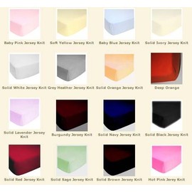 SheetWorld Fitted Cradle Sheet - Solid Ivory Jersey Knit - Solid Colors