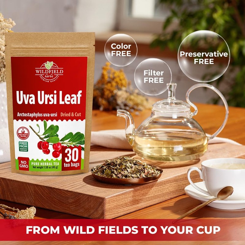 30 Bags Uva Ursi Leaf Uva Ursi Tea Herbal (Arctostaphylos