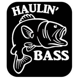 Largemouth Bass sticker Haulin Bass OS 459 vinyl 6" Decal fishing lure bait