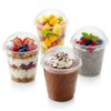 DC150-20 Dessert Cups with Lids, Pudding Cups, Heat Resistant, Slightly