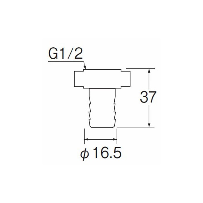 SANEI PT30A-13 Sprinkler Parts Hose Curling End for Hose Connection