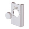 White Double Pole Line Volt Thermostat Cover with Line Volt