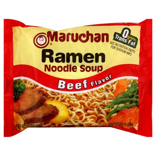 Maruchan BEEF FLAVOR Ramen Noodle Soup 3oz (18 pack)