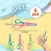 LOVESTOWN Kids Safety Scissors - 6 PCS Blunt Tip School