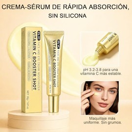Vitamin C Booster Shot Serum con Niacinamida, Vitamina C Serum Facial 30mL, Ilumina y Unifica el Tono de la Piel, Ayuda a Reducir Manchas, Tratamiento