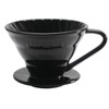 Mongdio V60 Ceramic Pour Over Coffee Dripper, Reusable Porcelain Portable