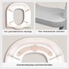 Toddler Potty Training Toilet Seat-Alongside Foldable Potty Train Chair Adapter,