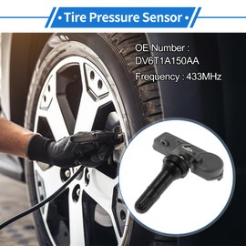 X AUTOHAUX Tire Pressure Sensor TPMS Sensor 433MHz No.DV6T1A150AA for Ford Escape C520 2012-2017