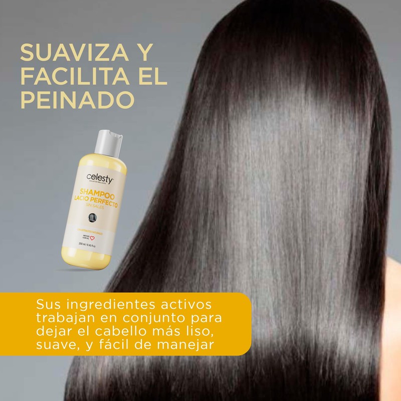 CELESTY | Shampoo sin Sulfatos y Parabenos - Shampoo Lacio