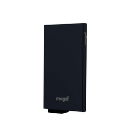Mogdi Nano Mini Duo Premium Men's Wallet RFID Protection Card Case Business Wallet Finest A++ Genuine Leather Black