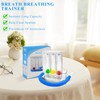 Deep Breathing Lung Exerciser, 3 Ball Incentive Spirometer, Washable and