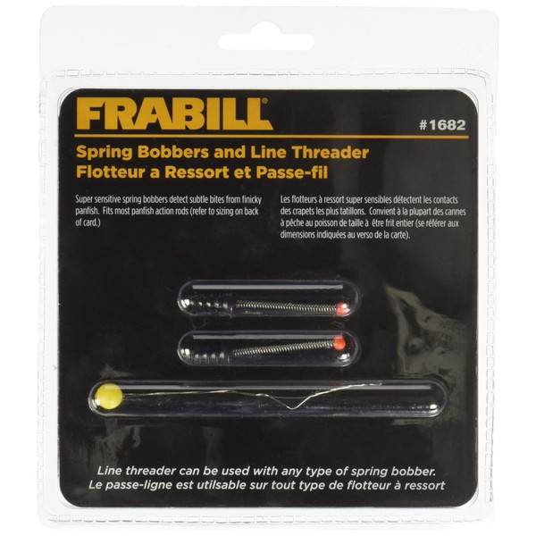 Frabill Spring Bobber 2-Pack with Line Threader | Designed for Use with Light Lines and Smaller Finesse Baits