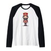 Well-dressed nutcracker with beard costume Raglan Baseball Tee