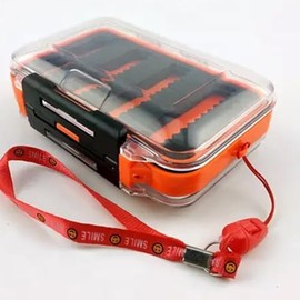 Super Fly Fishing Boxes Double Side Small Fishing Storage Dry Fly Flies Hard Plastic Shell Case High Transparent Protect Waterproof Suits Pocket Sizes Fishing Grip Foam (1Pc Large 4.5" 1.75" 3.25")
