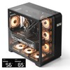 darkFlash ATX Mid-Tower PC Case with Screen, Three Side Glass,