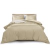 MOONLIGHT20015 Single Duvet Cover Beige Solid Soft Single Bedding Duvet