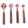 4pcs Rose Gold Measuring Cup with Scale Stainless Steel Measuring