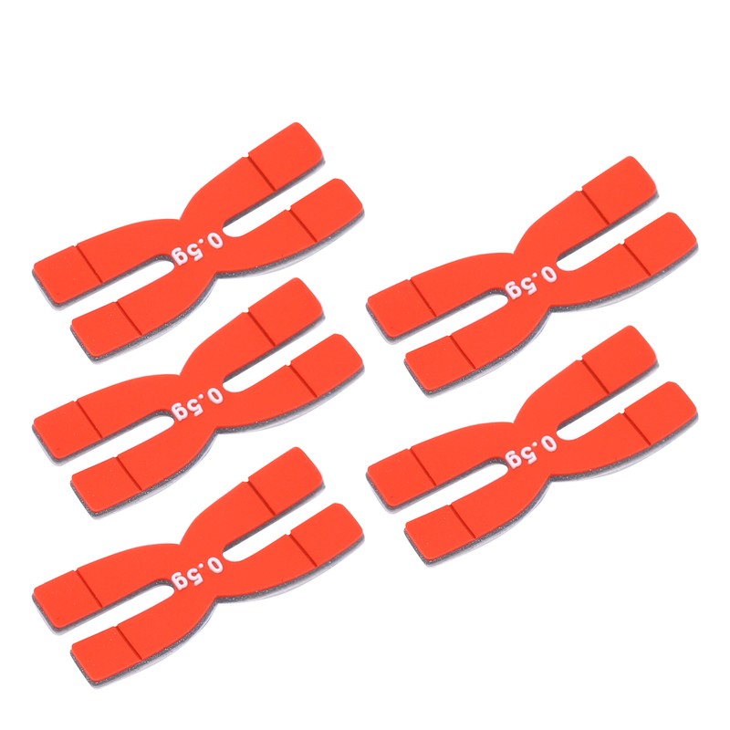 POWERTI 5pcs 0.5g Tennis Badminton Racket Weight Balance Strips Silicone
