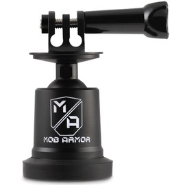 Mob Armor Action Camera Pivot Magnetic Mount - GoPro Magnetic Mount, Magnetic Camera Holder, Content Creator Essentials, Supports 90 Pounds Pull-Force Magnet, 90 Degree Ball Housing (5 x 5 x 5 Inches)