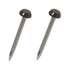 50 x Brown UPVC 30mm Poly Top Pins Nails Plastic