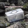 GRPDMDM 18" Metal ToolBox,Stainless Steel Tool Box,Heavy Duty Portable Tool