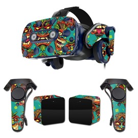 MightySkins Skin Compatible with HTC Vive Pro VR Headset - Crazy Tikis | Protective, Durable, and Unique Vinyl Decal wrap Cover | Easy to Apply, Remove, and Change Styles | Made in The USA
