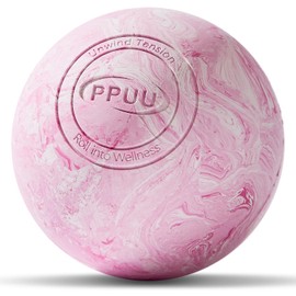 Massage Lacrosse Balls for Myofascial Release, Trigger Point Therapy Muscle Knots, and Yoga Therapy, Made of Rubber, 2.5 inch, Pink