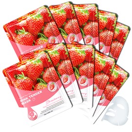 WENJLYJ Hydrating Face Mask Set,10 Combo Pack Moisturizing Facial Sheet Masks Set for Women & Men,All Skin Type(D)