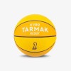 Minipelota de baloncesto K100 Rubber Tarmak, color amarillo