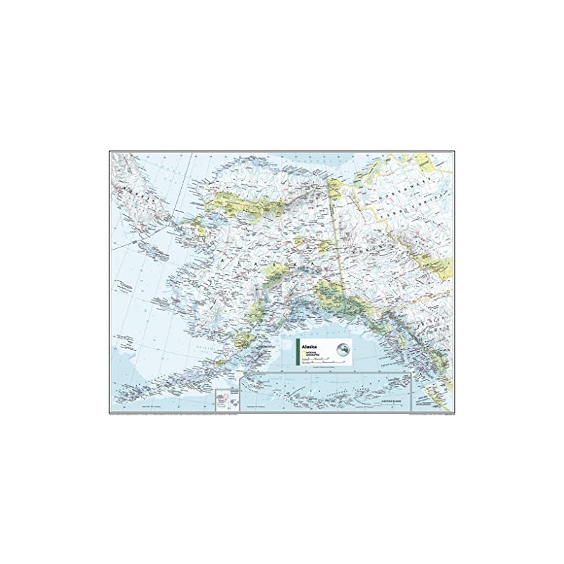 National Geographic Maps: Alaska Wall Map - Compact - 21