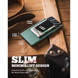 DUGRAFT Card Holder Wallets for Men UK with Money Clip, Slim Metal Minimalist RFID Wallet, Small Faraday Credit Card Wallet RFID Blocking Pop Up Shield Wallet, Gifts for Men, Fathers, Boyfriends